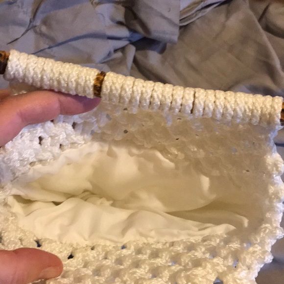 Vintage Macrame Small Handbag - Picture 4 of 5